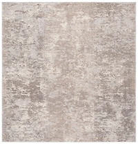 Beige Madison Abstract Area Rug, 6x6