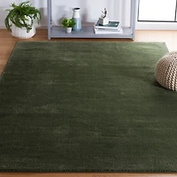 Solid Green Revive Area Rug, 8x10