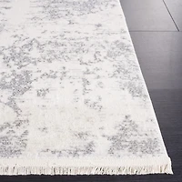 Gray and Ivory Whisper Abstract Area Rug