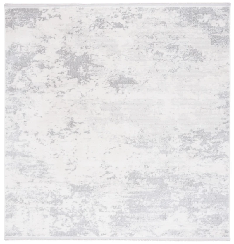 Gray and Ivory Whisper Abstract Area Rug