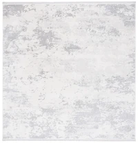 Gray and Ivory Whisper Abstract Area Rug
