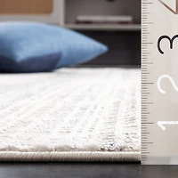 Gray and Ivory Whisper Striated Runner, 2x8