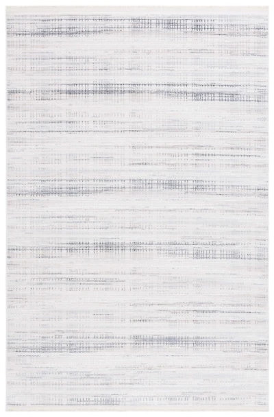 Gray and Ivory Whisper Striated Area Rug, 5x7