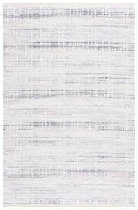 Gray and Ivory Whisper Striated Area Rug, 5x7