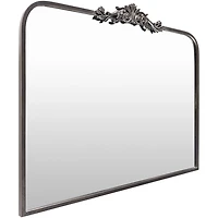 Aarlen Antique Black Mantel Mirror