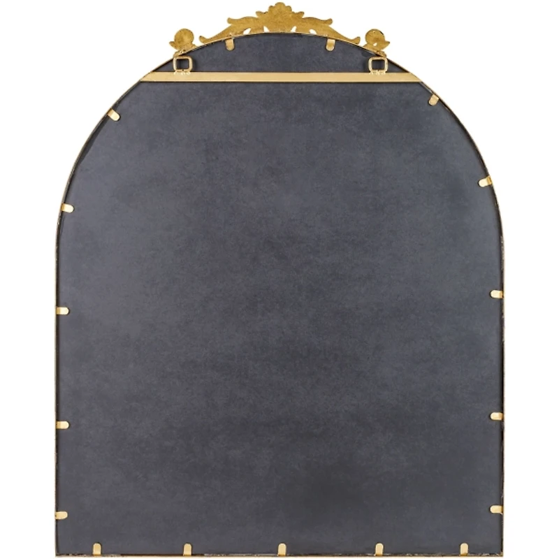 Aarlen Antique Gold Beaded Arched Mirror