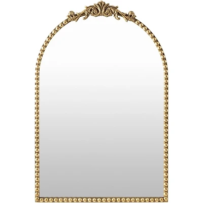 Aarlen Antique Gold Beaded Arched Mirror