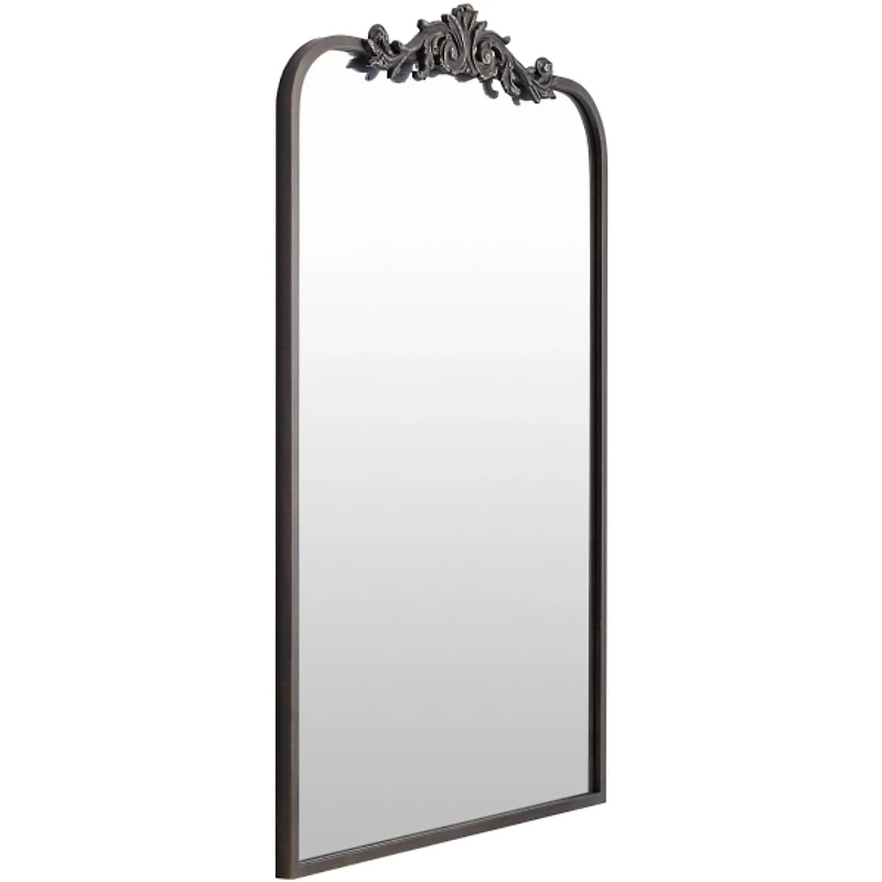 Aarlen Antique Black Wall Mirror, 36 in.
