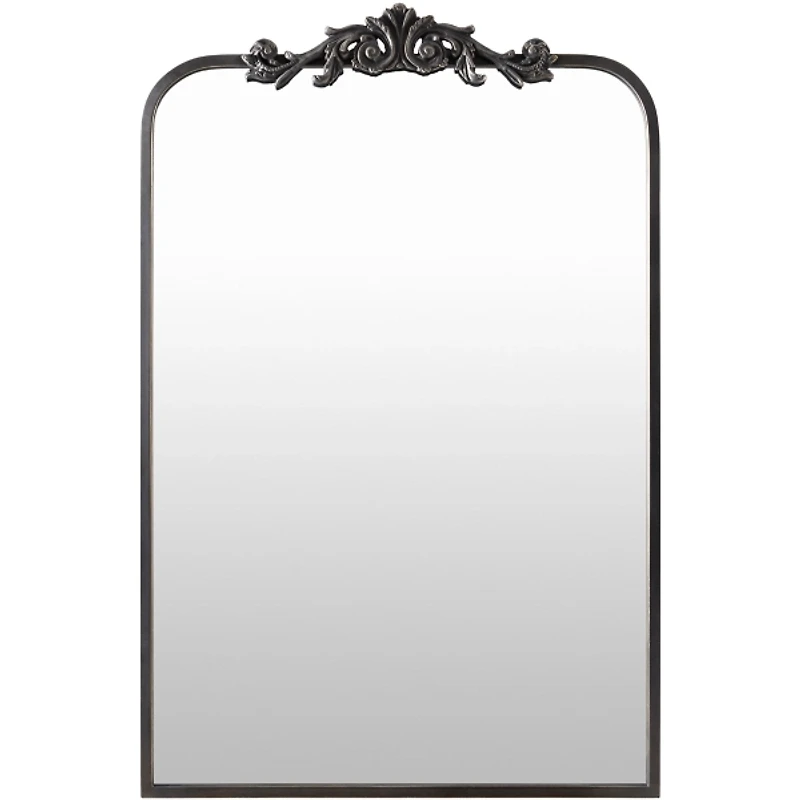 Aarlen Antique Black Wall Mirror, 36 in.