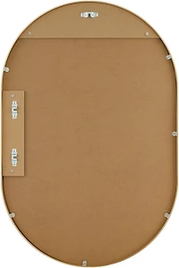 Aranya Brushed Gold Oval Wall Mirror