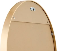 Aranya Brushed Gold Oval Wall Mirror