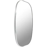 Aranya Silver Wide Oval Wall Mirror
