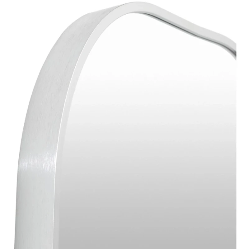 Aranya Silver Wide Oval Wall Mirror