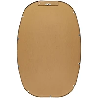 Aranya Silver Wide Oval Wall Mirror