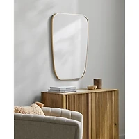 Aryana Gold Tapered Rectangle Wall Mirror