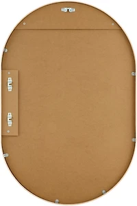 Aranya Natural Tan Oval Wall Mirror