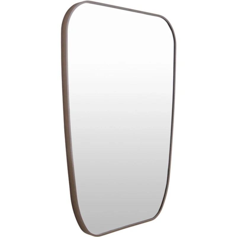 Aryana Brown Tapered Rectangle Wall Mirror