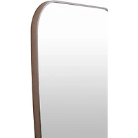 Aryana Brown Tapered Rectangle Wall Mirror