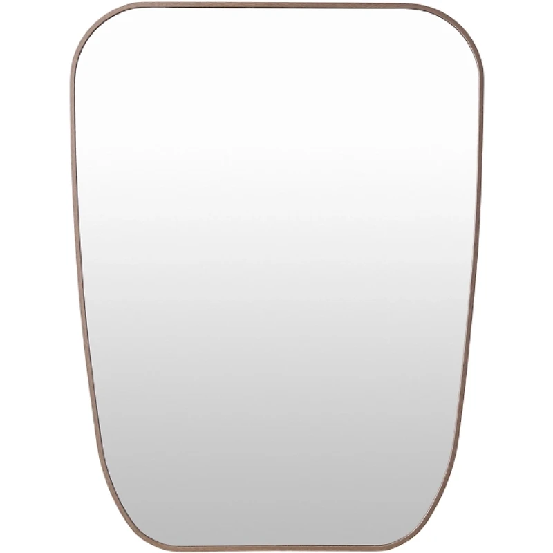 Aryana Brown Tapered Rectangle Wall Mirror
