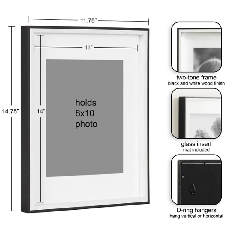 Black & White Gibson 4-pc. Gallery Wall Frame Set