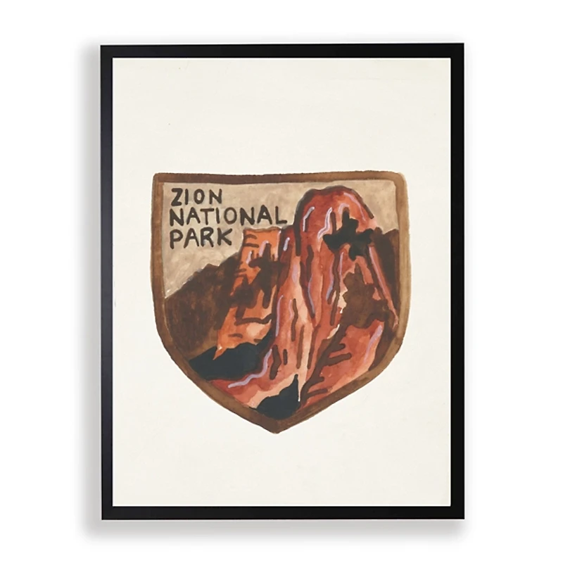 Zion National Park Framed Art Print