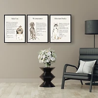 Siberian Husky Facts Framed Wall Plaque