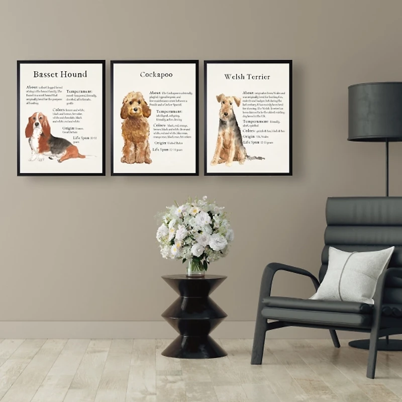 Golden Cockapoo Facts Framed Wall Plaque