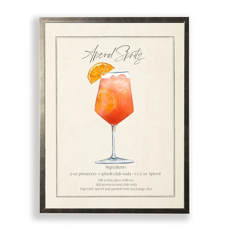 Aperol Spritz Framed Art Print