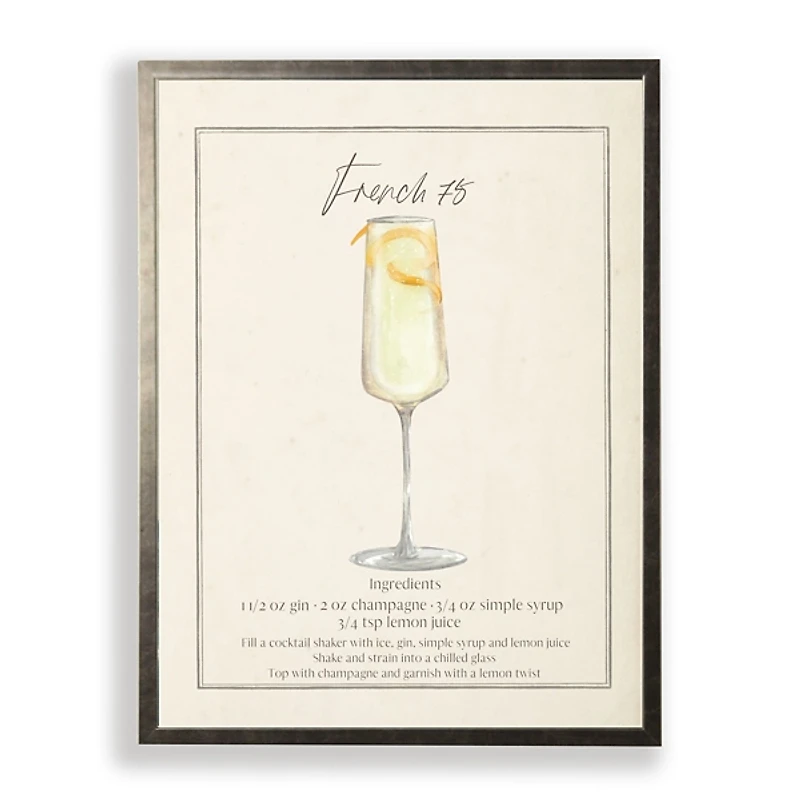 French 75 Framed Art Print