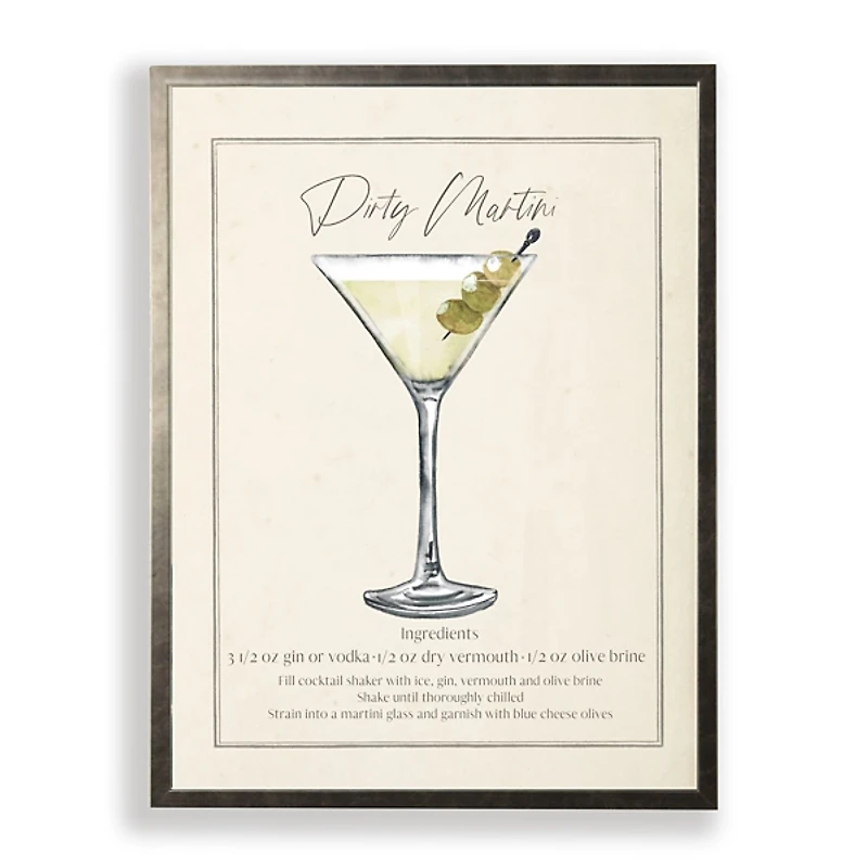 Dirty Martini Framed Art Print