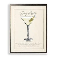 Dirty Martini Framed Art Print