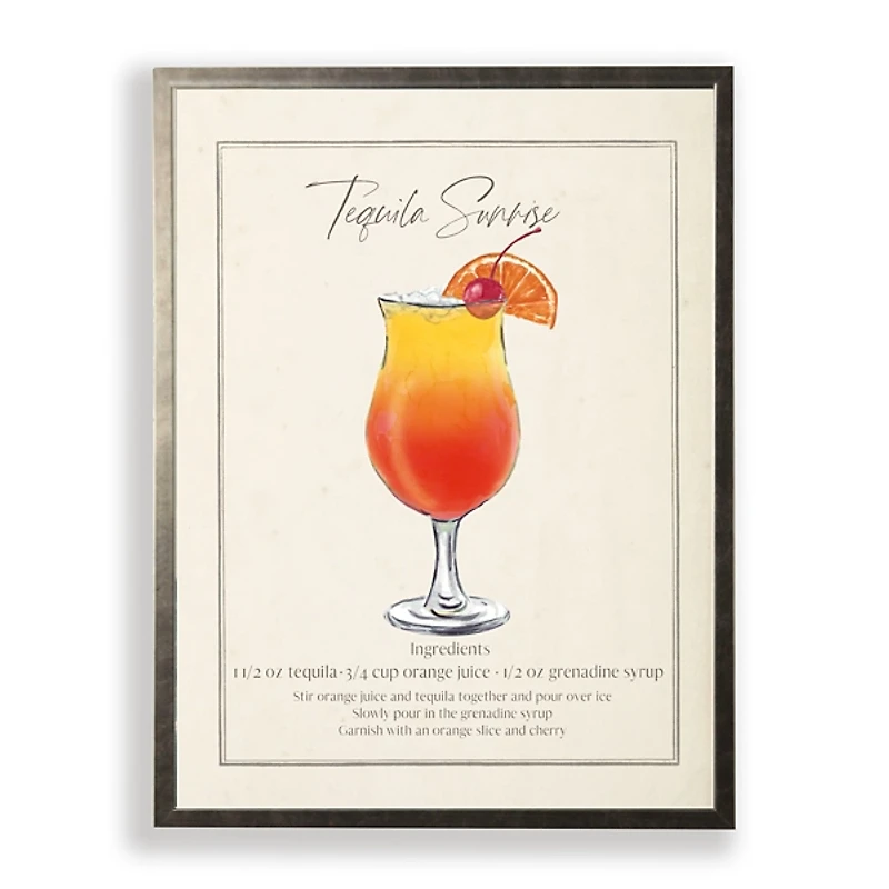 Tequila Sunrise Framed Art Print
