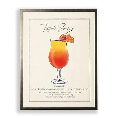 Tequila Sunrise Framed Art Print