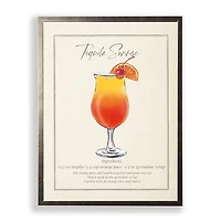 Tequila Sunrise Framed Art Print