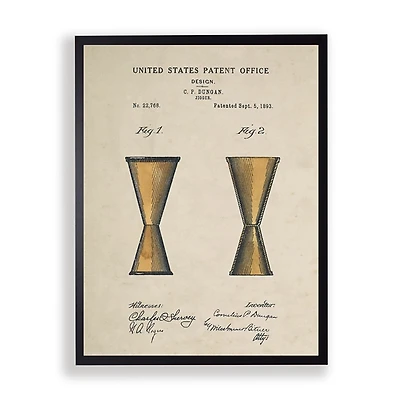 Shot Shaker Patent Framed Art Print