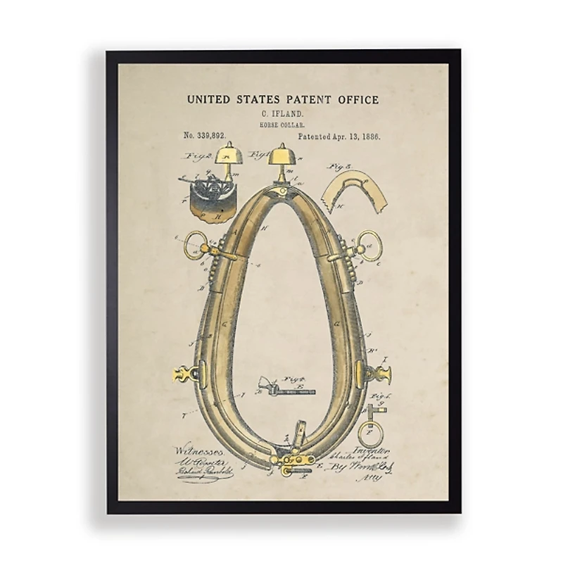 Horse Collar Framed Art Print