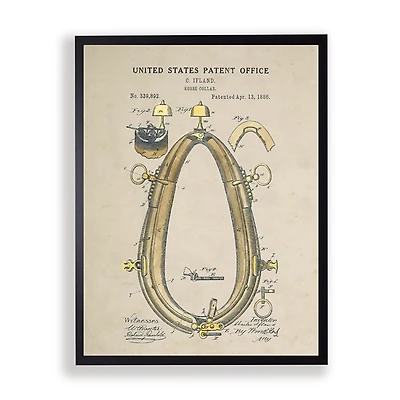 Horse Collar Framed Art Print