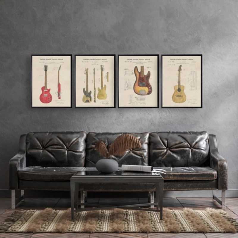 Fender Electric Guitar Framed Art Print
