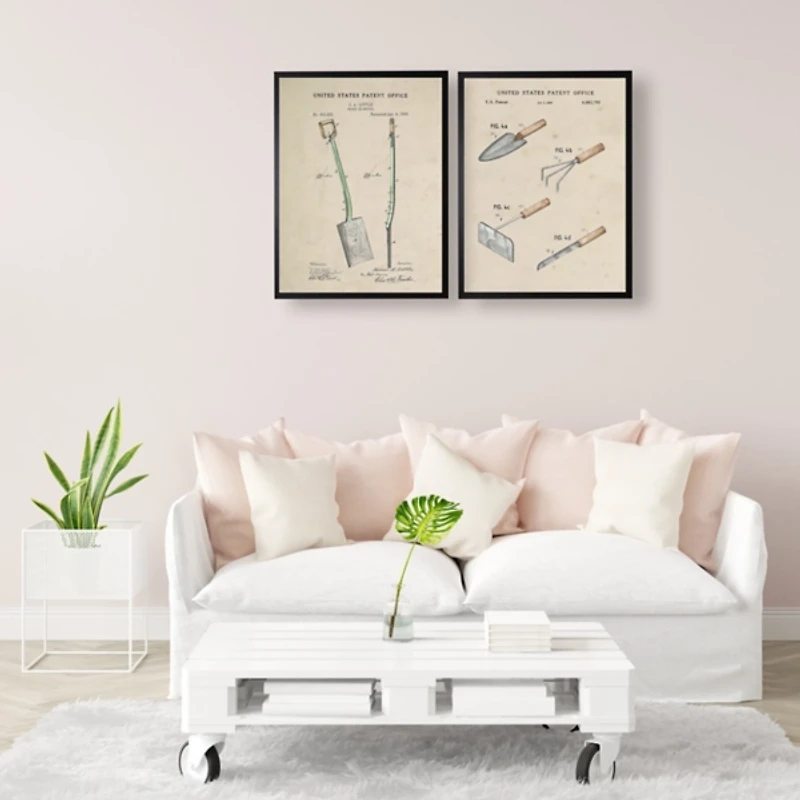 Garden Tools Patent Framed Art Print