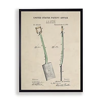 Spade Patent Framed Art Print