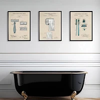 Razor Patent Framed Art Print