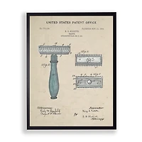 Razor Patent Framed Art Print