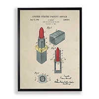 Lipstick Patent Framed Art Print