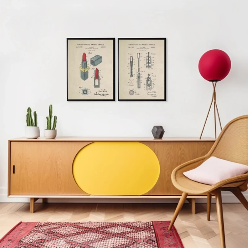 Mascara Patent Framed Art Print