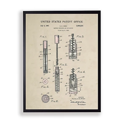 Mascara Patent Framed Art Print