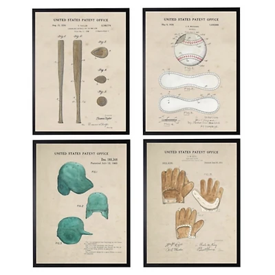 Baseball Patents Framed Art Prints