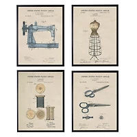 Sewing Patents Framed Art Print