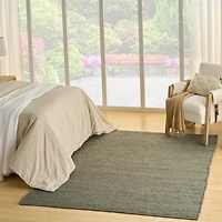 Jaxon Sage Natural Jute Area Rug, 4x6