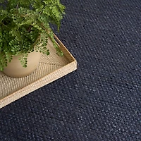Jaxon Navy Natural Jute Area Rug