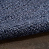 Jaxon Navy Natural Jute Area Rug, 5x7
